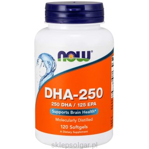 NOW Foods DHA-250mg / 120 EPA tran - suplement diety - 120 kaps