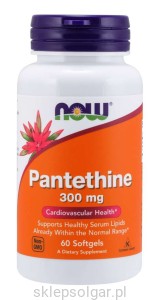 NOW Foods Panthetine 300mg / 60 kapsułek żelowych Pantetyna