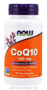 NOW Foods Koenzym Q10 100mg + GŁÓG 90 kaps