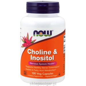 NOW Foods Cholina & Inozytol - 250. 250 mg 100 kaps
