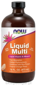 NOW Foods Liquid MULTI NATURALNE WITAMINY MINERAŁY 473ml