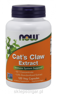 NOW Foods  Cat's Claw Koci Pazur Extract 10:1 120 kaps