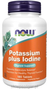NOW Foods Potassium plus Iodine Tablets Potas Jod
