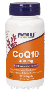 NOW Foods CoQ10 400 mg 30 kapsułek Koenzym q10