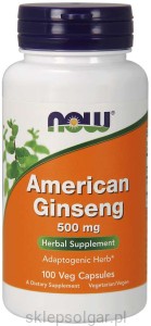 NOW Foods American Ginseng 500 mg  Żeń szeń