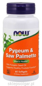 NOW Foods Pygeum & Saw Palmetto Softgels 60 