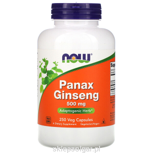 NOW Foods Panax Ginseng żeń szeń  250 kaps