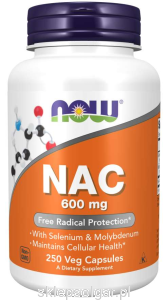 NOW Foods NAC – N-Acetylocysteina 600 mg – 250 kaps