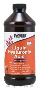 NOW Foods Hyaluronic Acid 100 mg  Kwas Hialuronowy w płynie 473ml