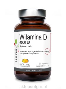 WITAMINA D3 4000 IU (60 kapsułek) - suplement diety 
