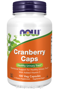 NOW Foods Cranberry Caps Veg Cap żurawina