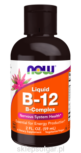 NOW Foods B-12 B12 w płynie 59ml