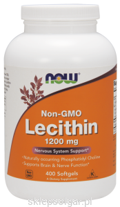NOW Foods Lecytyna (bez GMO) 1200 mg – 400 kap