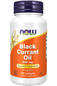 NOW Foods Black Currant Oil 500 mg Czarna Porzeczka Olej