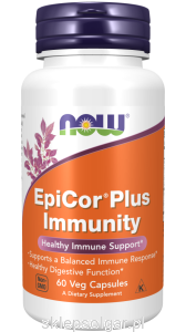 NOW Foods EpiCor® Plus Immunity Cynk Selen Oliwka