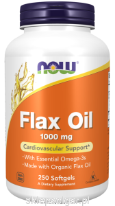 NOW Foods Flax Oil 1000 mg Olej lniany 250kaps