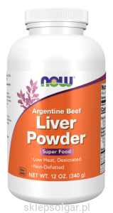 NOW Foods Liver Powder 340g Argentine Beef wątroba