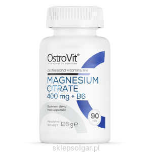 OstroVit Cytrynian Magnezu 400 mg + B6 90 tabletek