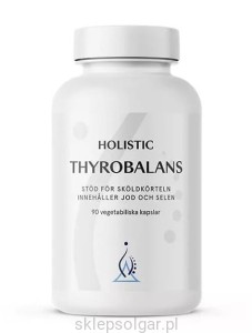 Holistic ThyroBalans L-tyrozyna Ashwagandha Żeń szeń  Niacyna Jod Selen