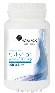 Aliness Cytrynian potasu 300 mg x 100 tabletek VEGE