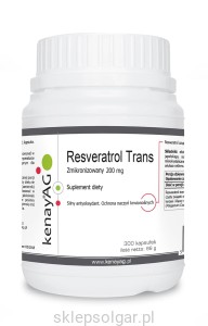 Resweratrol trans- zmikronizowany 200 mg (300 kapsułek) - suplement diety