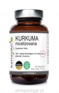 Kurkuma micelizowana (60 kapsułek) - suplement diety