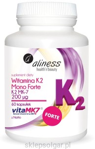 Aliness Witamina K2 MONO FORTE MK-7 200 µg z Natto x 60 kaps.