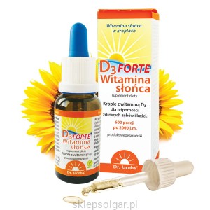 Dr. Jacob`s Witamina słońca D3 FORTE  20 ml