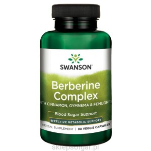 Berberyna kompleks 90 kaps - suplement diety