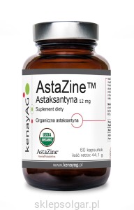 AstaZine™  Astaksantyna 12 mg (60 kapsułek) - suplement diety