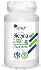 Aliness Biotyna QualiBiotin® 2500 mcg  120 tabletek VEGE