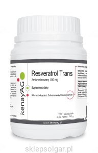 Resweratrol trans - zmikronizowany 100 mg (300 kapsułek) - suplement diety