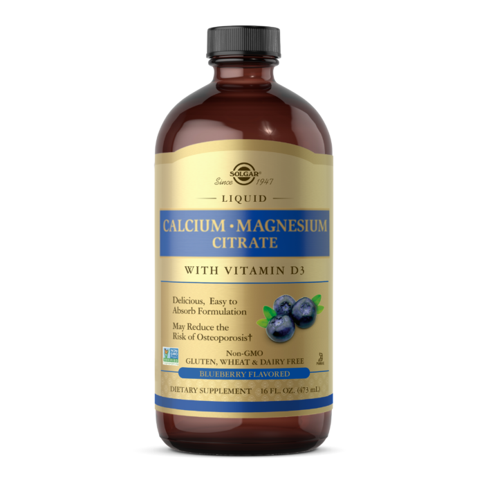 Liquid Calcium Magnesium Citrate with Vitamin D3 – BLUEBERRY FLAVORED <b></b>