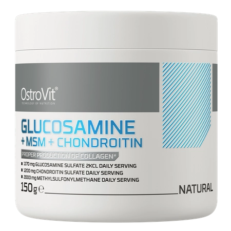 OstroVit Glukozamina + MSM + Chondroityna 150 g naturalny