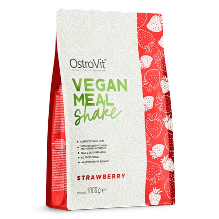OstroVit Vegan Meal Shake 1000 g truskawka