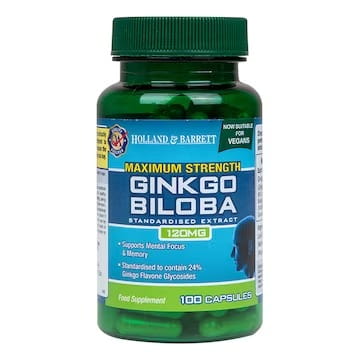 Maximum Strength Ginkgo Biloba 120mg 100 Capsules