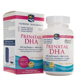 Nordic Naturals Prenatal DHA 830 mg bezsmakowy - 90 kapsułek